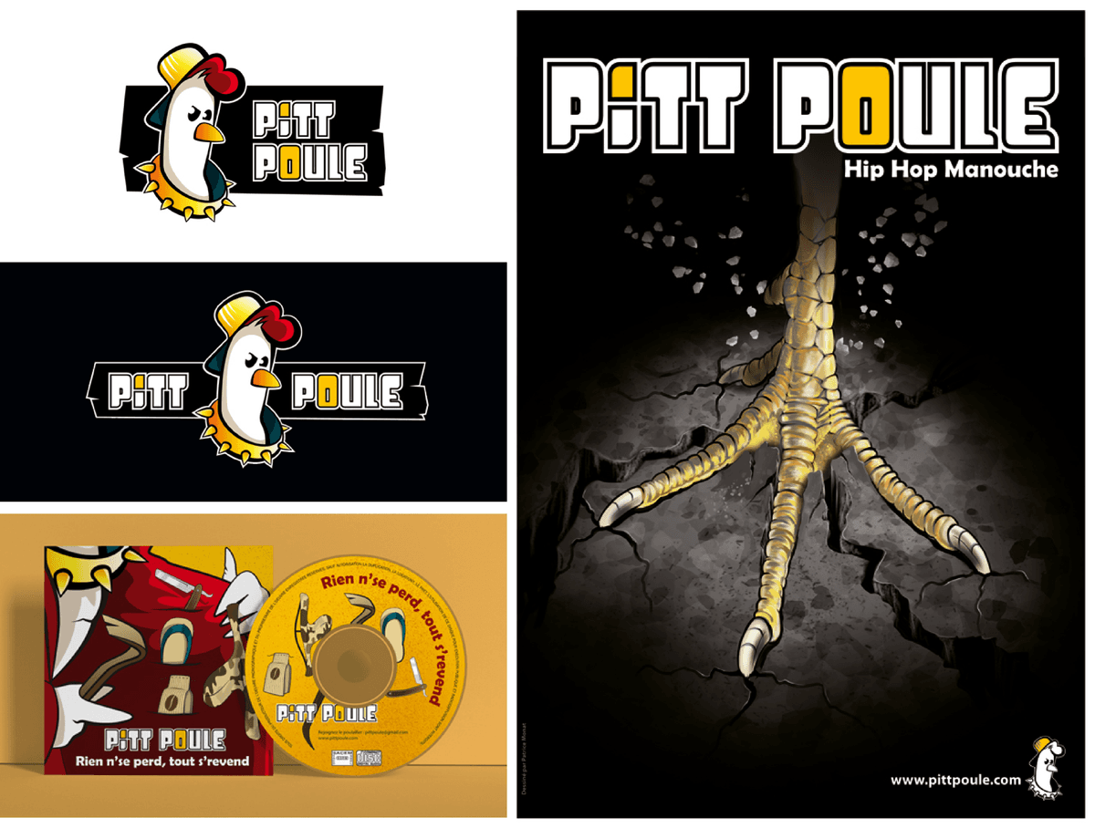 Affiche et logo Pitt Poule